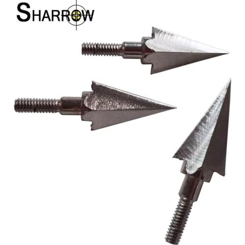 6pcs 108 Grains Hunting Arrowhead Archery BroadHeads Stainless Steel General Thread Arrow Head for Recurve Compound Bow Shooting