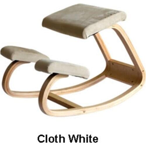 Wood Kneeling Chair Ergonomic Rocking Balance Knee Stool for Better Posture Home Office or Desk Chair