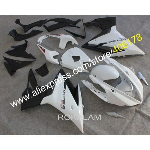 Cheap Sport Bike Fairings For TRIUMPH Daytona 675 2013 2014 2015 2016 Daytona675 13-16 White Black Motorcycle Fairing Kits
