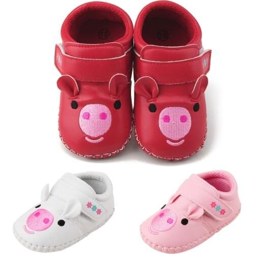 Cartoon Baby Shoes Cute PU Newborn Baby Girl Shoes Fashion Cartoon Princess First Walker PU Baby Girl Shoes