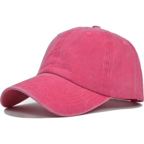 [DIFF COOL]Multicolor new unisex hat plain washed cotton baseball cap casual adjustable outdoor trucker rebound cap direct sales