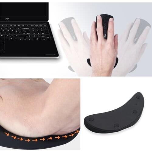 Palm Mouse Pad Ergonomic Mouse Pad Silicon Gel Non-slip Streamline Wrist Rest Support Mat