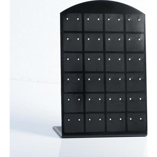 L Shape 24/48/72 Holes Ear Stud Earrings Display Rack Jewelry Holder Organizer Trendy jewelry display stand For Women Earrings