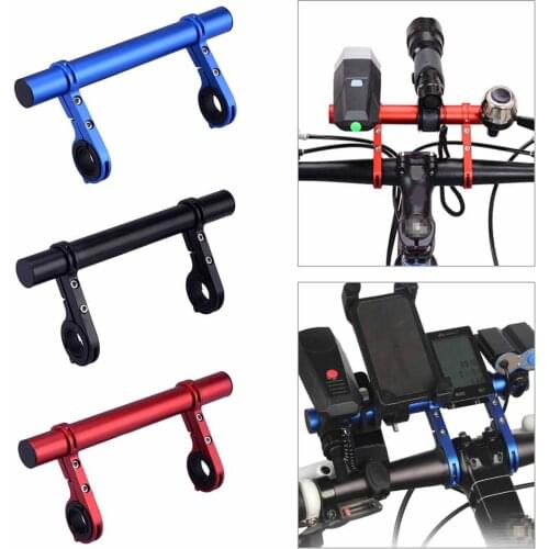 LETAOSK Aluminum alloy MTB Mountain Bike Extension Mount Handlebar Extender Light Lamp Holder Bracket Black/Red/Blue