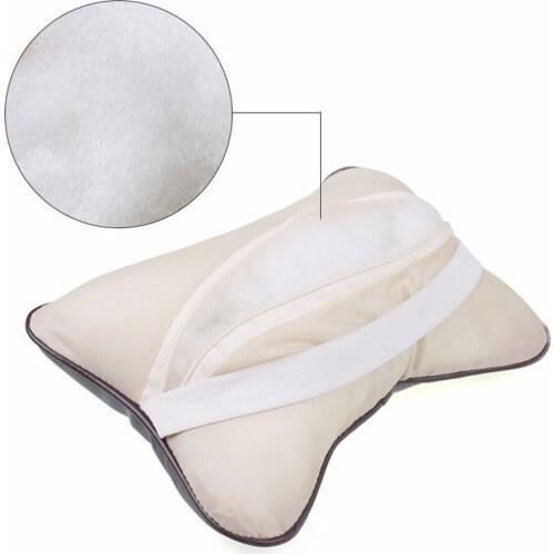 Hot sale leather car headrest neck pillow car Seat Cover Head Neck Rest Cushion Headrest Pillow Automobiles Accessories GHMY