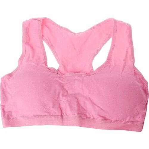 Soft Cotton Young Girls Kid Underwear For Sport Wireless Small Training Puberty Bras