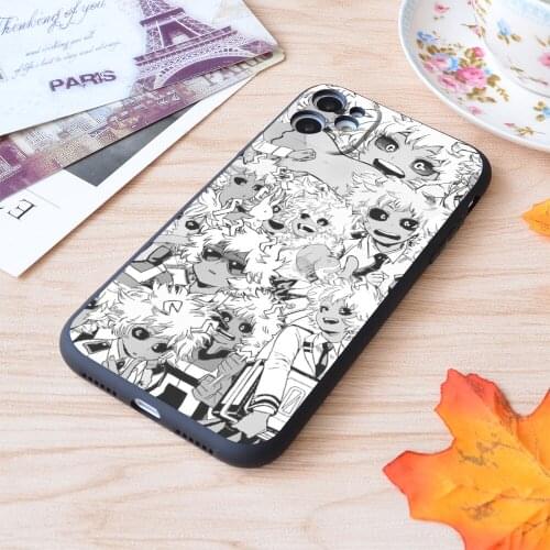 For iPhone Mina Ashido Collage Print Soft Matt Apple iPhone Case