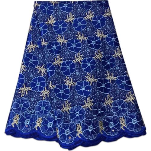 Latest African Lace Fabric 2018 High Quality Lace Swiss Voile Lace In Switzerland White Lace Fabric For Wedding VG5846