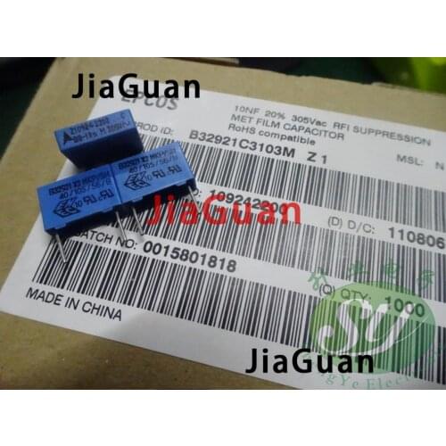 20PCS NEW EPCOS B32921C3103M 0.01UF 305VAC PCM10 103/305VAC p10mm capacitor B32921 0.01uf/305VAC 10nf 103