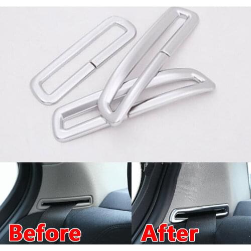 BBQ@FUKA New Auto 3pcs/Set ABS Rear Safety Seat Belt Covers Decorative Caps Fit For 1 Series 2017 Car-Styling Car Accessories
