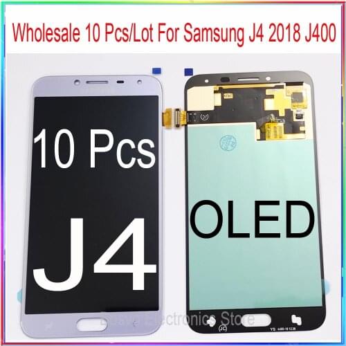 Wholesale 10 Pcs/lot For Samsung Galaxy J4 J400 J400F J400G/DS SM-J400F LCD Display with Touch Screen Digitizer Assembly OLED