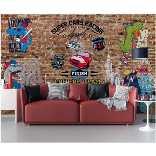 Custom photo mural 3d wallpaper Sport passion trend graffiti background wall living room 3d wall murals wallpaper for walls 3 d