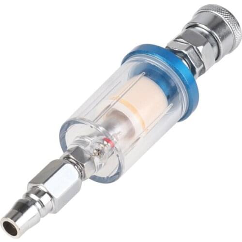 Durable 1PC Water Oil Filter Standard 1/4 Thread Fits For Most Spray Guns Household Air Oil Water Separator Trap Pneumatic Parts