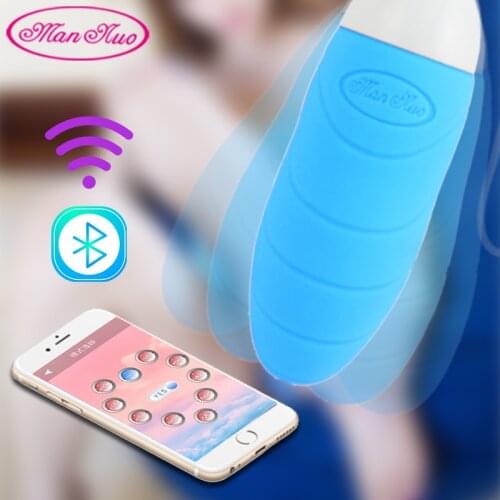 Man Nuo Android IOS Smart Phone Remote Control Vibrator Mini Egg Sex Toys for Women G-spot stimulator Bluetooth Wireless Sex Toy