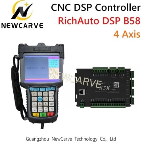 RichAuto DSP B58 USB CNC Controller B58s B58e 4 Axis Control System Manual For CNC Step Servo Machine NEWCARVE