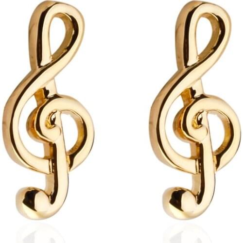 Luxury shirt Golden music Cufflinks brand Hipster Cufflinks For Men Gift for Husband Gift for High Quality Men Gift