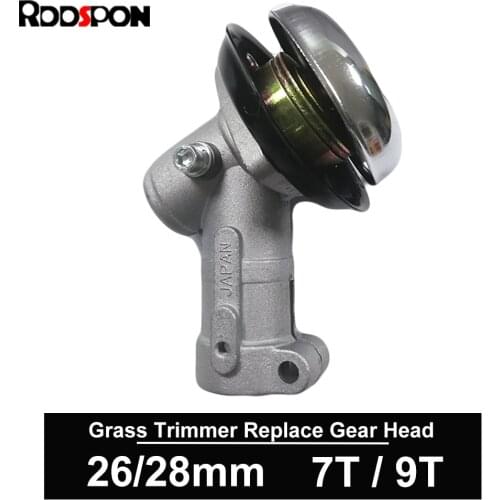 7 9 Teeth Trimmer Gearbox Gearhead 26mm 28mm Brushcutter Grass Trimmer Replace Gear Head Lawn Mower Parts Garden Power Tools