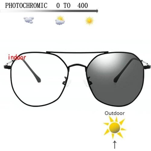 Myopia Sunglasses Photochromic Finished Myopia Eyeglasses Frame Men Women Sun glasses Myopia Eyewear -0 TO-4.0 UV400 FML