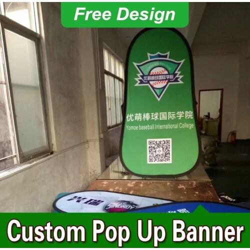 Free Design Free Shipping Vertical Top Banner Frame Pop Up Advertising Signs Pop Up A Frame