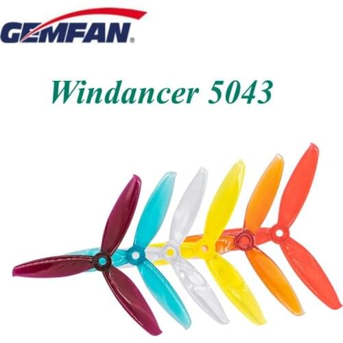 Gemfan Windancer 5043 5X4.3X3 3-Blade PC Propeller for RC FPV Racing Freestyle 5inch 4S 6S Drones 2204 2205 2206 2207 2306