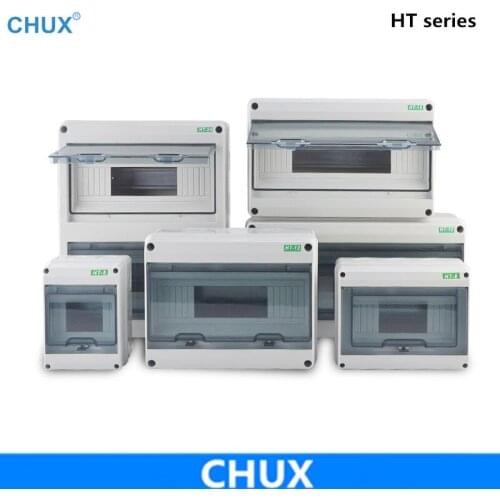 HT Series Waterproof Distribution box HT5 8 12 15 18 24 Ways Household illumination Electrical MCB Waterproof Junction Wire Box