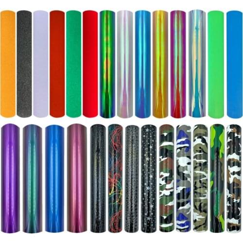 1 Roll 12" x 10" HTV Heat Transfer Vinyl Iron on Vinyl for T Shirts Garments Bags Other Fabrics by Plotter Cutter