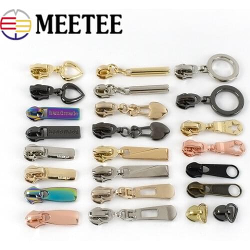 10/30pcs Fashion 5# Zipper Sliders For Nylon Zippers Bag Clothes Zips Heads Repair Kits DIY Bag Sewing Accessories