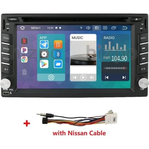2 Din Android 10 Universal Car DVD Player GPS Navigation for Nissan Qashqai X Trail Patrol Murano Sunny Livina Multimidia Radio