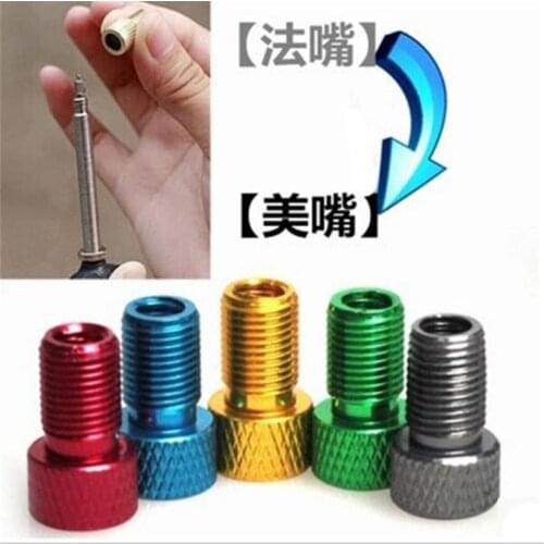 2Pcs Cycle Bicycle Bike Presta To Schrader Pump Air Valve Converter Adapter Bicicleta Pump Tire Tyre Inflator Valve Adaptor