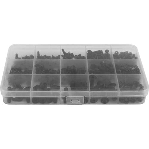 460Pcs M3 M4 M5 Alloy Steel Countersunk Flat Head Hex Socket Cap Screws Nuts Set Assortment Kit Precise Metric Bolts Nuts Set