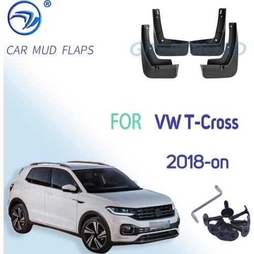 Car Mud Flaps Splash Guards Mudguards Mud Flap for Fender Mudflaps Accessories For VW T-Cross 2018 2019