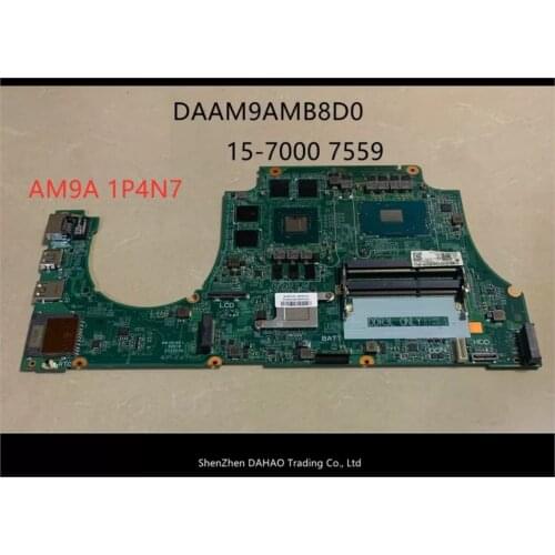 FOR DELL Inspiron 15 7559 laptop motherboard 1P4N7 DAAM9AMB8D0 CN-0YPMPP WITH I7-6700HQ GTX960 4G Original mainboard Test OK