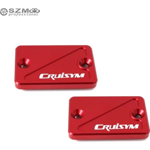 For SYM CRUISYM GTS 300i GTS300i 2017-2018 Front Rear Brake Master Cylinder Fluid Reservoir Cover Cap Motorcycle Accessories