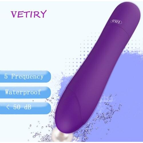 VETIRY Dildo Vibrator Clit Vibration Clitoris Stimulate Sex Toys for Woman Female Silicone 5 Speed Waterproof G-spot Massage
