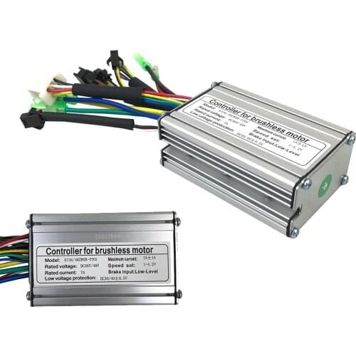 1PCS 36V/48V 250W KT-15A Controller For Brushless Motor Ebike Electric Bicycle Part 7A Current Multifunction
