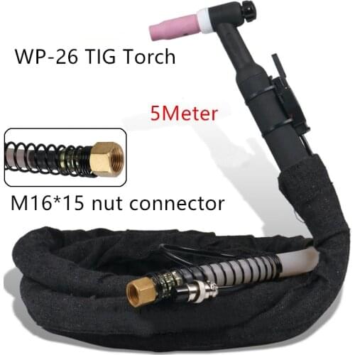 WP-26 SR-26 welding gun complete 5M 240AMP TIG welding gun nut joint stainless steel argon arc welding torch welding parts