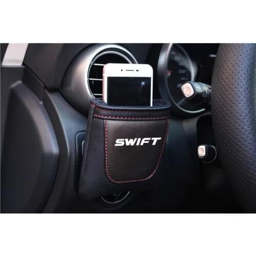 PU Leather Car Air Vent Stow Tidy Storage For Suzuki Swift