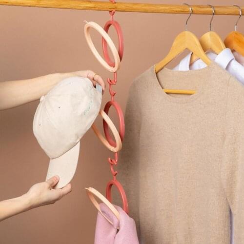 Creative Hat Display Storage Rack Holder Self Adhesive Scarves Storage Shelf Space-saving Hat Organizer for Household
