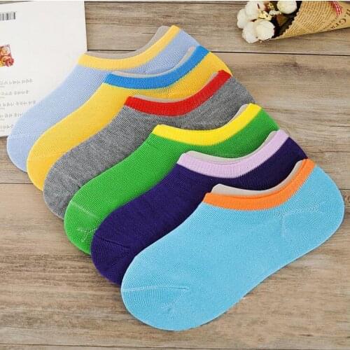 Fashion New Hot Sale Boat Socks Spring Summer Black Blue Candy Multi Colors Quality Casual Sock Slippers For Women Free Shipping