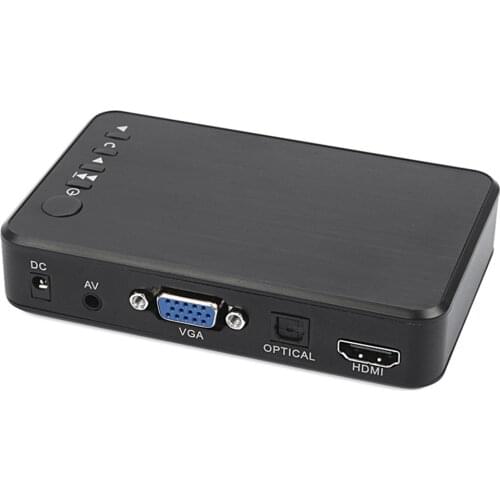 Mini Full HD Media Multimedia Player 1080P USB External SD SDHC MMC Cards U Disk Media Player VGA AV Output EU/US/UK/AU Plug