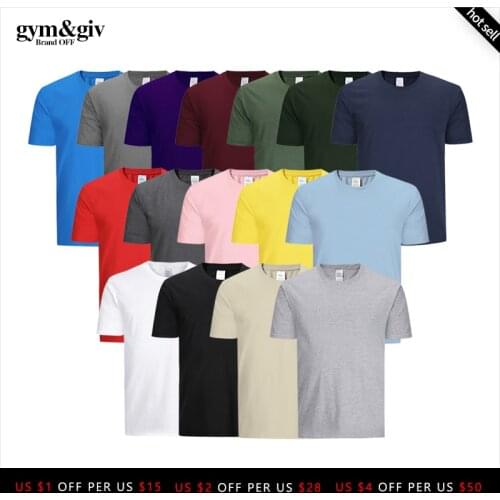 2019 Brand Clothing 16 colors Tees Men Fitness T-shirts Mens O neck Man T-shirt For Male Tshirts XS-3XL Euro Size Top&Tee