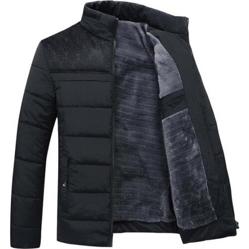 Winter Parka Men Fashion Cashmere Blouson Homme Stand Collar Jackets Mens Keep Warm Thick Splice Coats Plus Size 4XL Overcoat