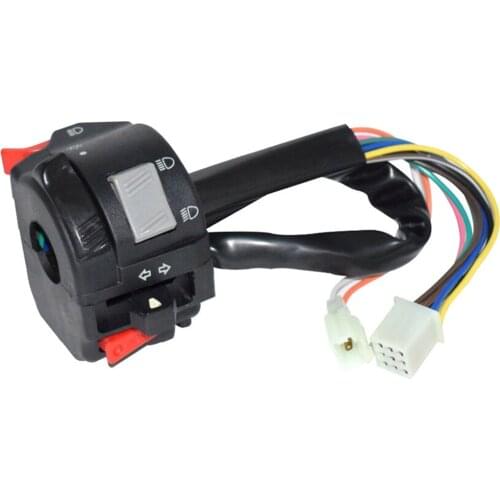 OLOMM High Quality 22mm Handlebar Control Switch Button Motorcycle Headlight Fog Light Turn Signal Universal 7/8" handlebar