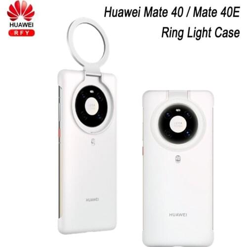 Original HUAWEI Mate 40 Ring Light Case additonal lighting Flash Camera Phone Case Cover Mini Flashlight for Mate 40 Mate 40E