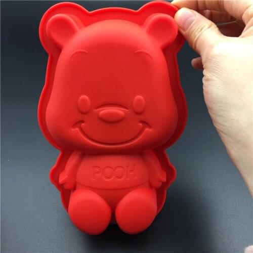 PEIPINGKE Single Cartoon Animal Shaped Silicone Cake Mold Handmake DIY Bread Mould Silicone Moulds For Cake