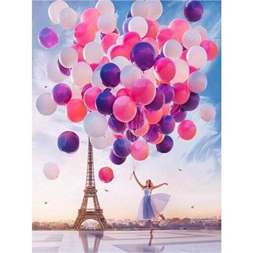Full Square/Round Drill 5D DIY Diamond Painting "Pink Pairs balloon" Embroidery Cross Stitch 3D Home Decor handcraft Lg2547