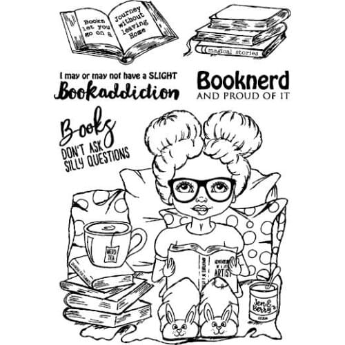 Girl Transparent Clear Silicone Stamp/Seal for DIY scrapbooking/photo album Decorative clear stamp sheets A1765