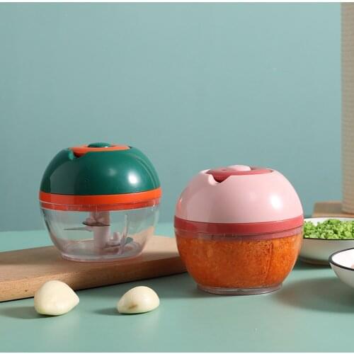 Manual Garlic Grinder Portable High Speedy Design Meat Food Fruit Chopper Multi-function Garlic Press Chopper Kitchen Gadgets