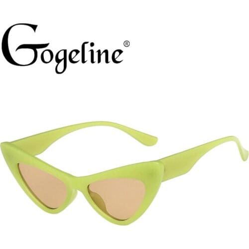 Cat Eye Sunglasses Women Men Small Size Brand Designer Fashion Retro Ladies Sun Glasses Female Green Glasses UV400