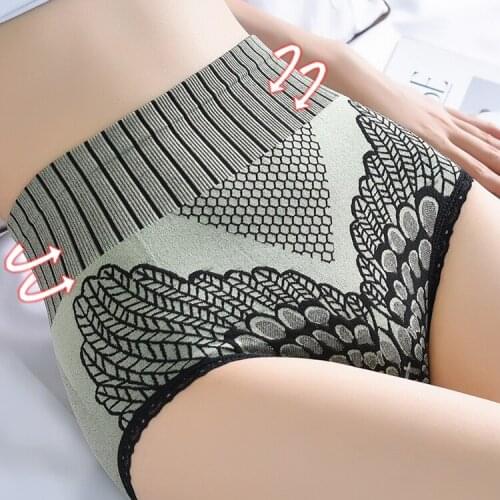 Seamless Women Panties Brief High Waist Underwear Hip Lift Underpanties Breathable Pant Sexy Lingerie Body Shaper Plus Size